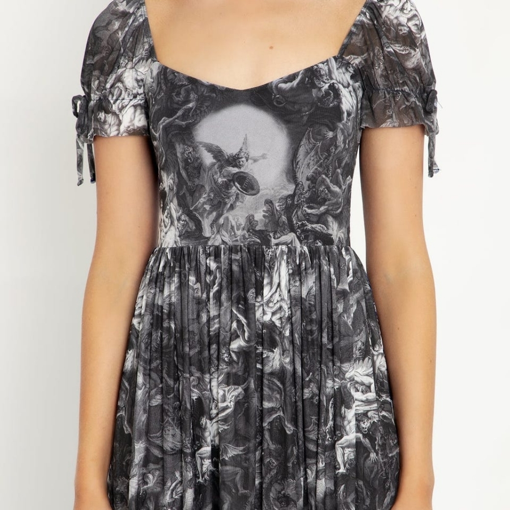 Blackmilk The Fall Of The Rebel Angels Tier Sweetheart Dress